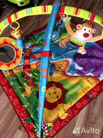 Развивающий коврик tiny love с обезьянкой