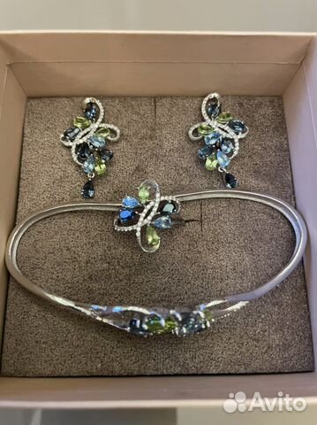 Ювелирный комплект серебро