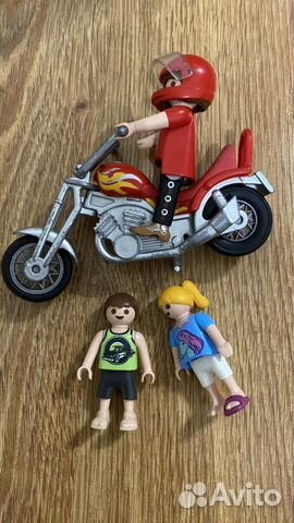 Playmobil мотоцикл фигурки