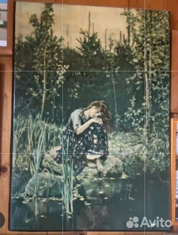 Картина репродукция на дереве СССР