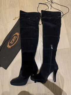 Замшевые сапоги TOD’S