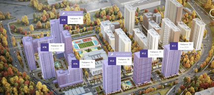 1-к квартира, 39.4 м², 7/24 эт.