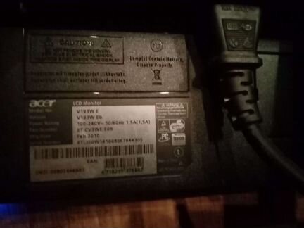 Монитор Acer v193w