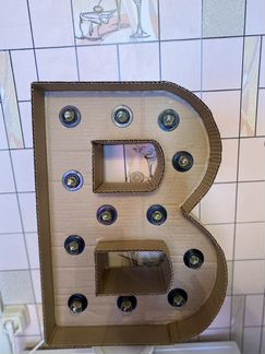 Объёмная Буква для фотосессии с подсветкой