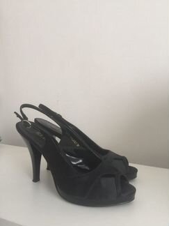 Атласные босоножки/Туфли