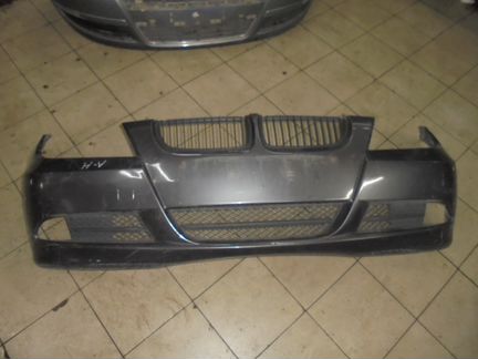 Бампер передний бмв Е90. Серый