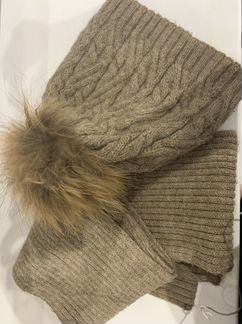 Комплект шапка и шарф