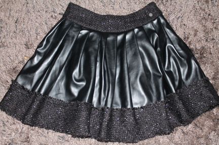 Юбка из кожи зам