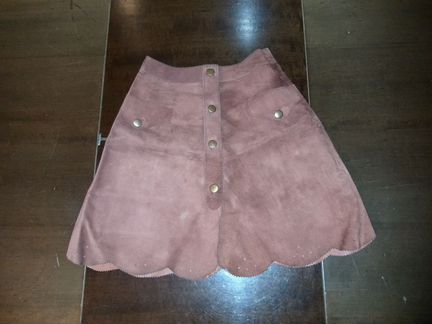 Юбка замшевая винтажная