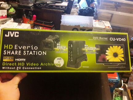 Новый Внешний DVD Recorder JVC CU VD40