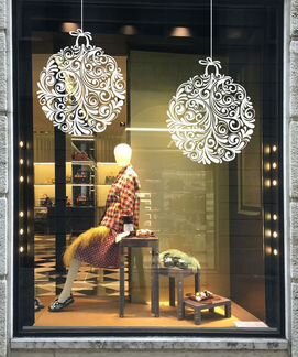 Роспись окон и витрин к новому году