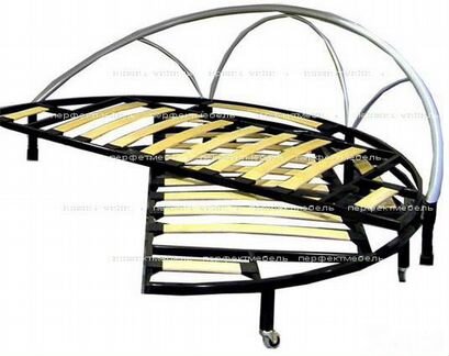 Круглый диван-кровать Соня. Велюр Износостойкий