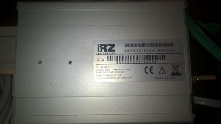 Роутер iRZ ER75iX Twin (полный комплект) 5ед