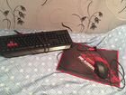 Мышка Bloody V7+коврик и клавиатура Bloody B120
