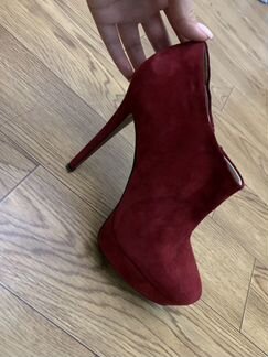 Ботильоны mascotte 39-40 нубук замша