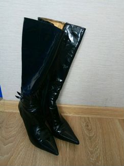 Сапоги 38 р. Лак