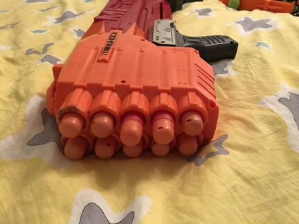 Nerf twinshok с пулями