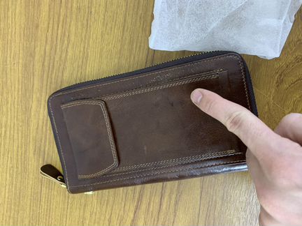 Новый мужской кошелек натуральная кожа