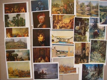 Коллекция открыток 1950-70-х гг. - живопись