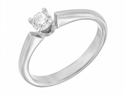 Золотое кольцо с бриллиантом