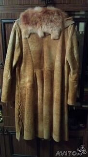 Дубленка с воротником из меха лисы