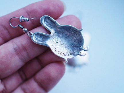 Серьги-зайчики