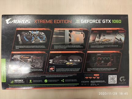 GTX 1060 6GB Gigabyte Aorus Extreme Edition