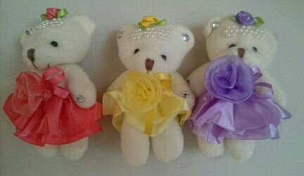 Игрушки для букетов, мишки