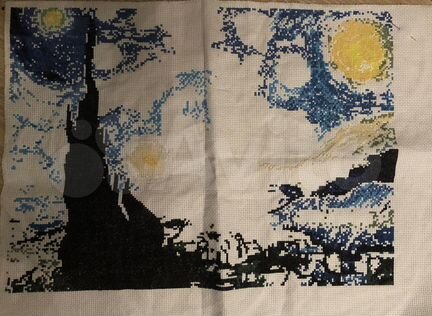 Вышивка звезная ночь