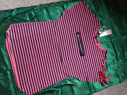 Кофточка-туника,хлопок,плотный трикотаж,р. 48-50