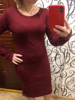 Платье Лапша, тонкая вязка