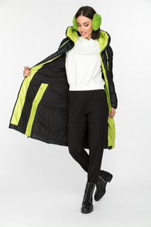 Длинный женский пуховик 21506 р.46