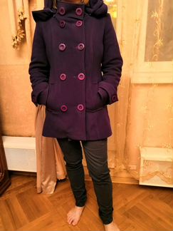 Утеплённые пальто с капюшоном