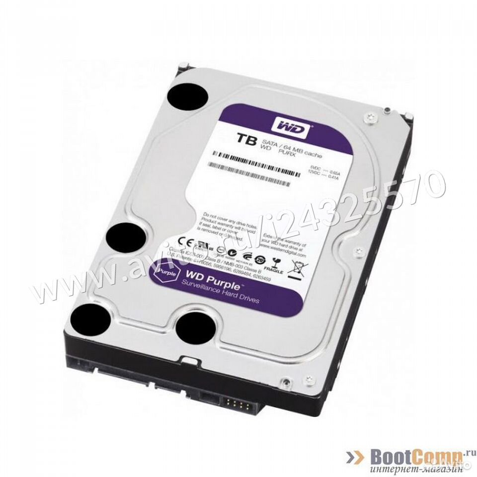 Жесткий диск 4000Gb WD WD40purz Purple 84012410120 купить 1