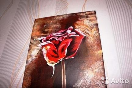 Роза Чайная,200х100,модуль,масло,холст,художник
