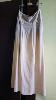 Юбка летняя Р44 цвет какао с молоком