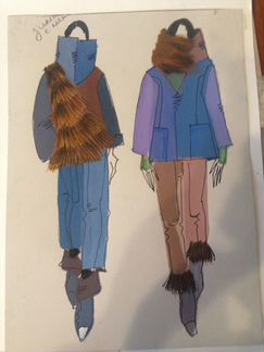 Фэшн иллюстрации, эскизы,вузовские работы