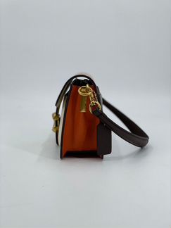 Женская сумка Coach мессенджер цветная кожа новая