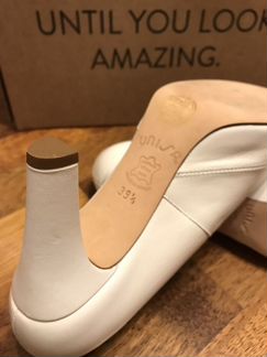 Туфли кожаные белые Unisa размер 39,5 новые