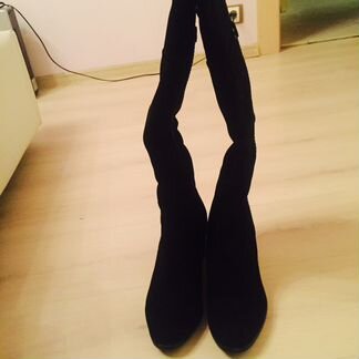 Итальянские женские зимние замшевые сапоги style O