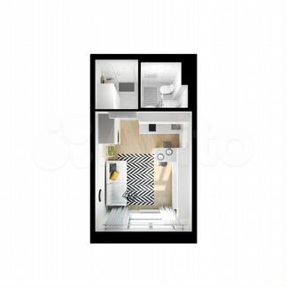 Квартира-студия, 19.7 м², 2/25 эт.