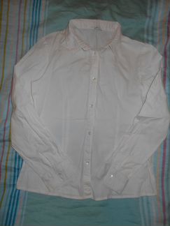 Красивая белая блузка рубашка для школы 150-156