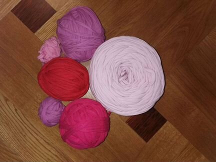 Пряжа трикотажная набор 4