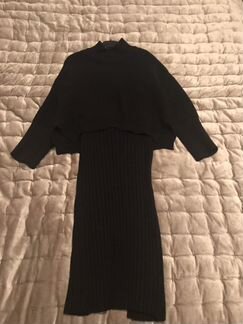 Платье двойка чёрное