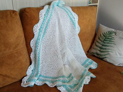 Летний плед для новорожденного на выписку