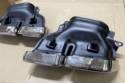 Насадки на глушитель Mercedes W213 W222 W166 AMG