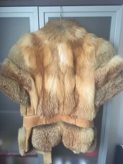 Полушубок из меха лисы