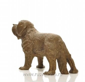 Бронзовая статуэтка собаки 