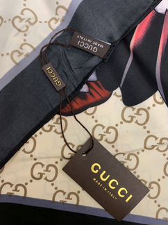 Платок Gucci журавль