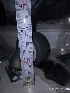 Опоры колесные мебельные поворотные со стопором